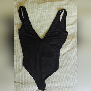 Black Sleeveless Bodysuit